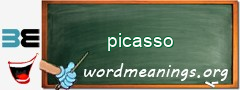 WordMeaning blackboard for picasso